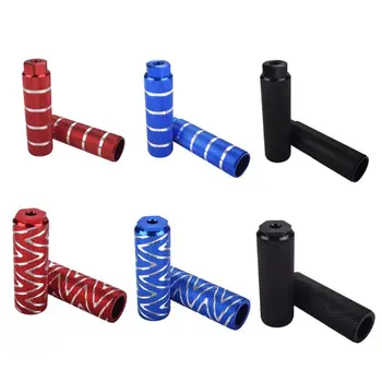 

1 pair Mountain Bike Bicycle Axle Pedal Alloy Foot Stunt Pegs Cylinder Black MTB Bike Pedal Anti-Slip Front Rear Axle Foot Pick