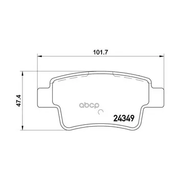 

P59057 _ disc pads rear! Opel Corsa D 1.6 turbo/1.4/1.7cdti 06 Brembo art. P59,057