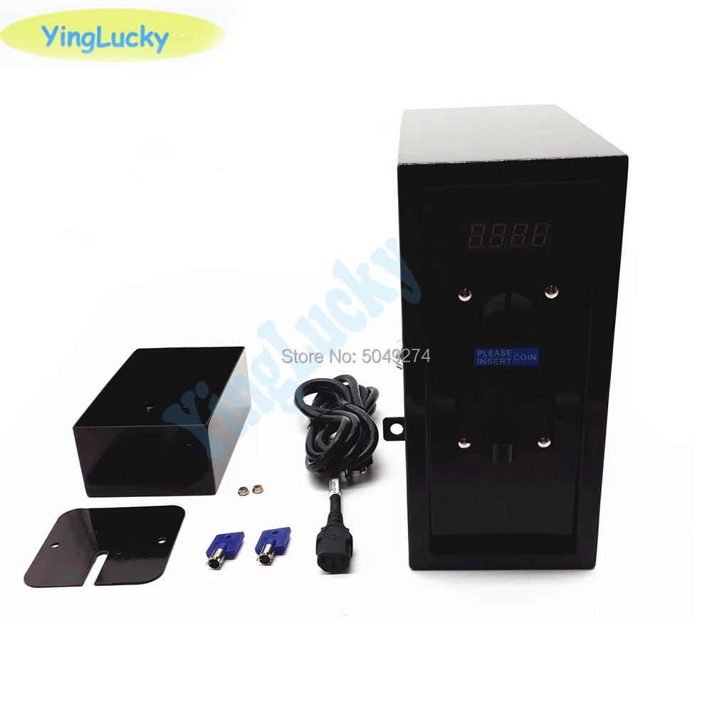 アーケードコイン受信機コイン式タイマー制御ボックスマルチコインアクセプタ電源プッシュボタン - AliExpress