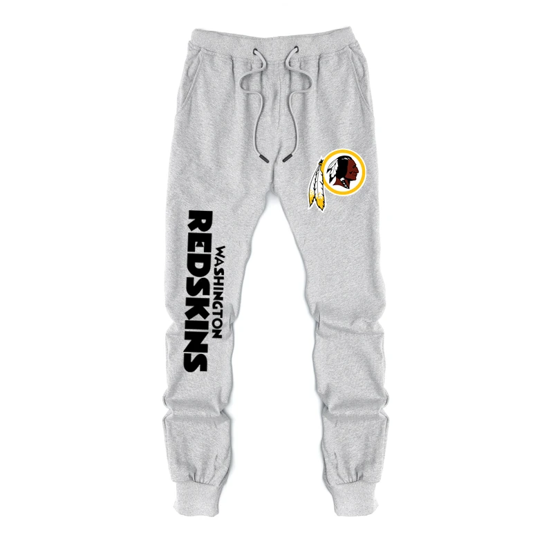 Redskins Gray Патриоты брюки весна и осень спортивный свитер брюки Новая Англия чемпионы Повседневные свитера брюки новые любовники мужские повседневные спортивные брюки - Цвет: Redskins Gray