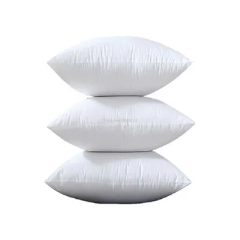 

White Classic 9 Size Solid Pure Cushion Core Funny Soft Head Pillow Inner PP Cotton Filler Customized Cushion Filling