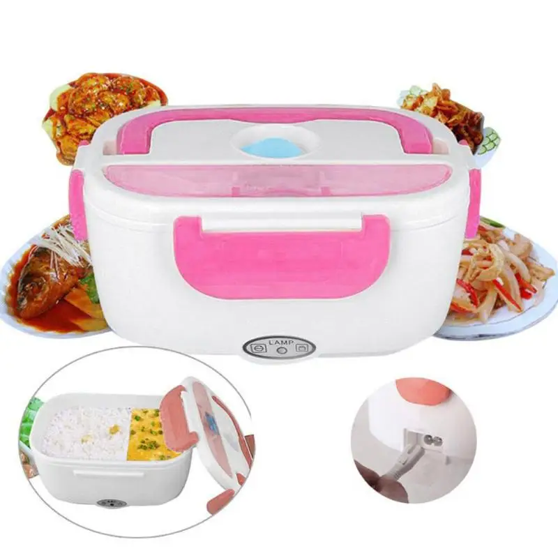 

Portable Electric Heating Lunch Box Food Heater PTC Heating Element Office School Safer Convenient Rice Container Kitchen Tools