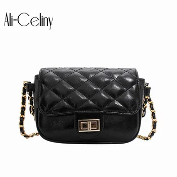 

Brand Original Design Rhombic Chain Women's Bag 2020 New Fashion Simple Shoulder Messenger Bag Square Bag