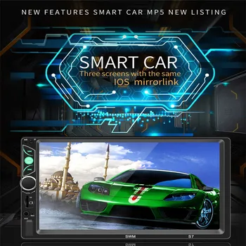 

Car Radio Player 7" HD S6 Autoradio Multimedia Player Auto Audio Car Stereo MP5 Car Rear View Camera Bluetooth FM ISO Power