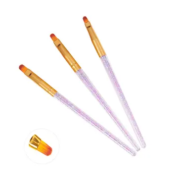 

Three Bottles round-Toe Gel Brush French Pen Nail Brush