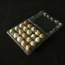 50 шт 20 решеток лоток для перепелиных яиц пластиковый прозрачный дозатор яиц держатель Контейнер для яиц упаковочная коробка