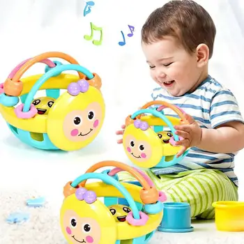 

Ring Bell Baby Comfort Toy Baby Rattle Grip Toy For Parent-child Interactive Baby Hand-eye Coordination Enlightenment Toys
