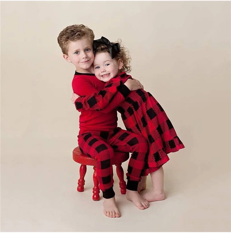От 2 до 12 лет Семейный комплект рождественской одежды, Детские пижамные комплекты, одежда для мамы и пижама "папа" Комплекты Рождественская Пижама, одежда для сна, одежда «Мама и я»