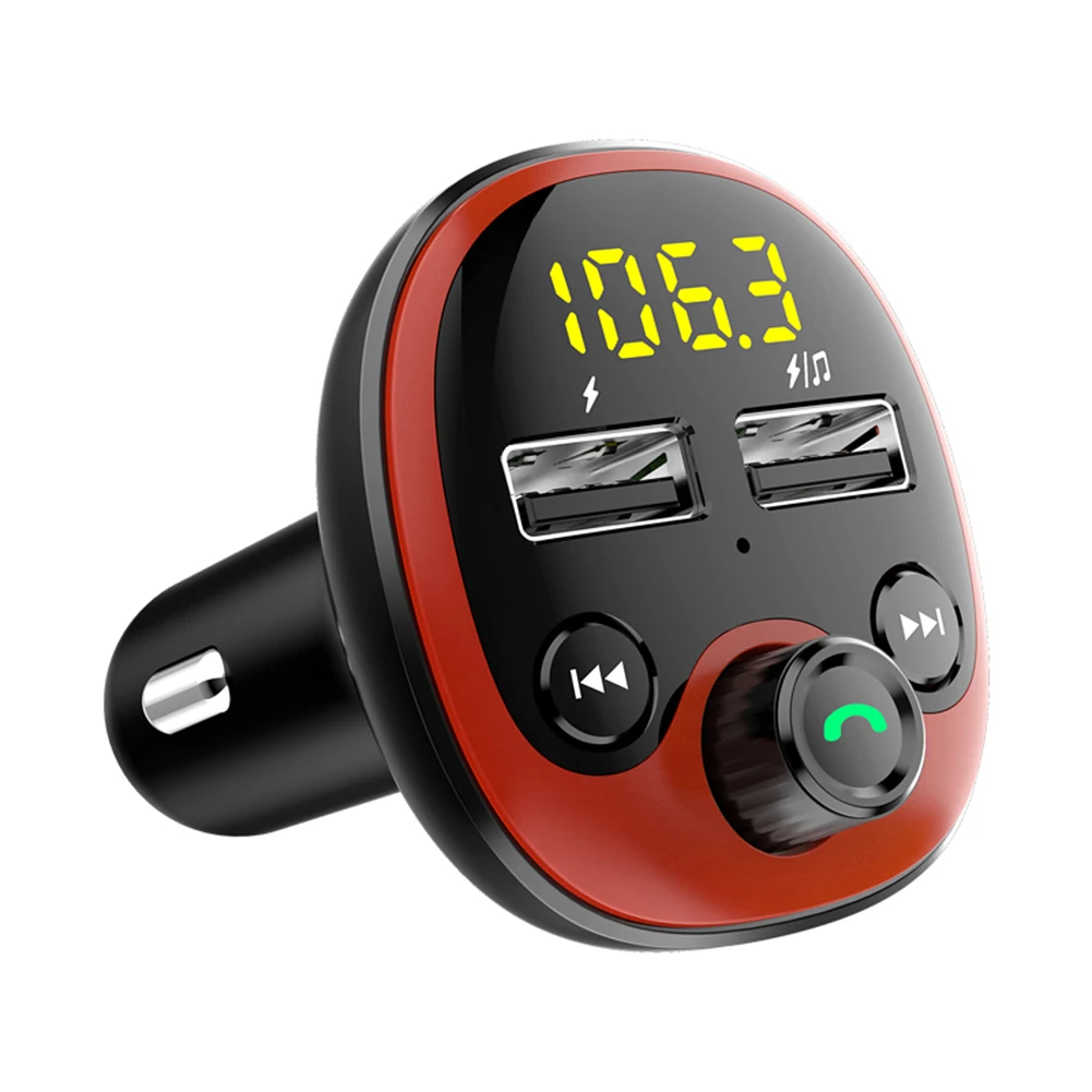 Bluetooth fm-передатчик для автомобиля с двумя 3.1A usb зарядными портами Hands-Free Автомобильное зарядное устройство радио приемник Mp3 плеер