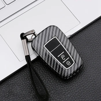 

Carbon Fiber Car key Cover Case For Toyota Camry CHR RAV4 Corolla Prado 150 Avalon Prius 2018 2019 2020 Car Accessories