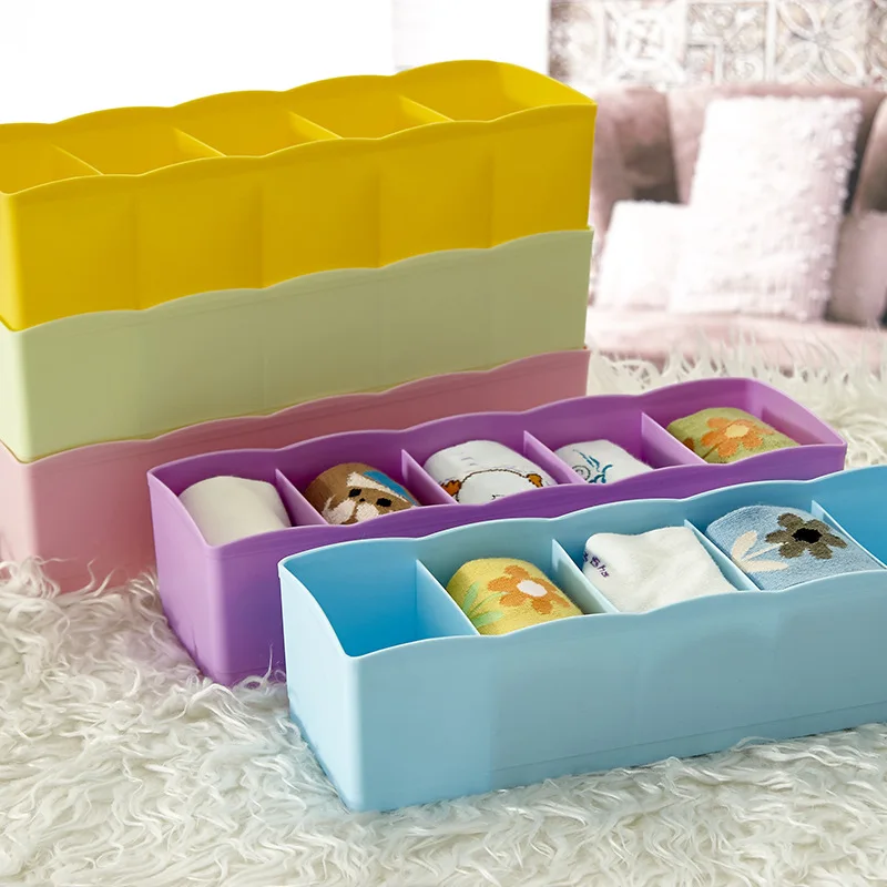 

Home Closet Underwear Socks Organizers Storage Compartment Without Cover Sundries Finishing Storage Box Household Items