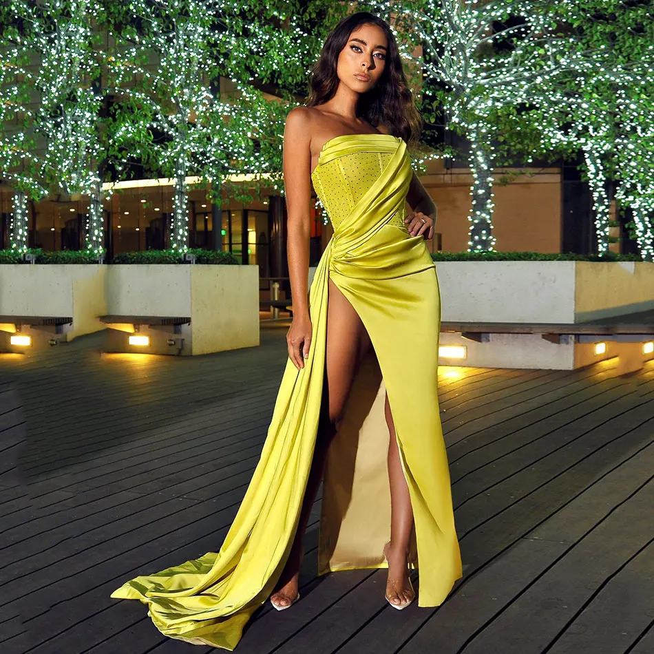 

Free Shipping Celebrity Runway Party Long Vestidos Sexy Women Wrapped Chest Sleeveless High Split Diamond Patchwork Satin Dress