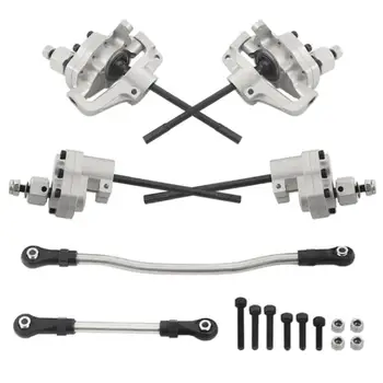 

Durable Portal Axles Upgrade Parts Hit Color Portal Front Rear Axles with Steering Link Refit Kit for SCX10 II 90046 RC Car