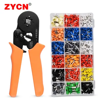 

960pcs/box Wire Terminals electrical crimp connector Insulated ferrules Block cord end clamp for wires cold pressed E/TE set