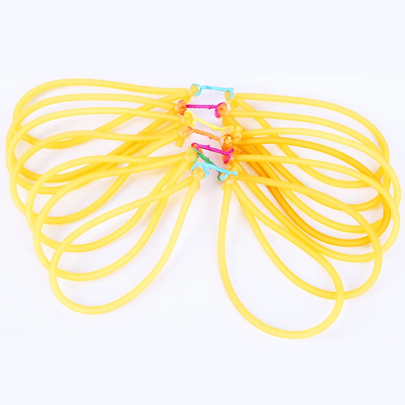 Slingshot Accessories 10Pcs Outdoor Elastic Rubber Band Fishing Slingshot Hunting Catapult Bow Replacement Fishing Harpoon