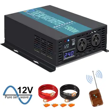 

1500W Pure Sine Wave Inverter 12V 220V dc to ac Power Inverter Solar Panel Battery Off-grid System Solar Power Inverter