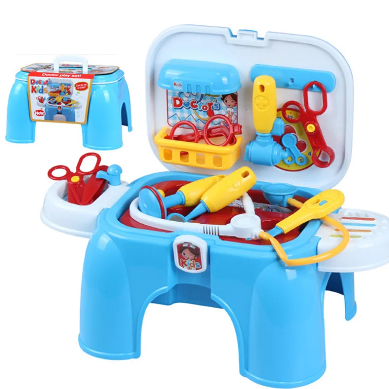 

Creative Model Play House Doctor 2 in One Children Play House Multifunctional Chair Educational Doctor Set Toy 11