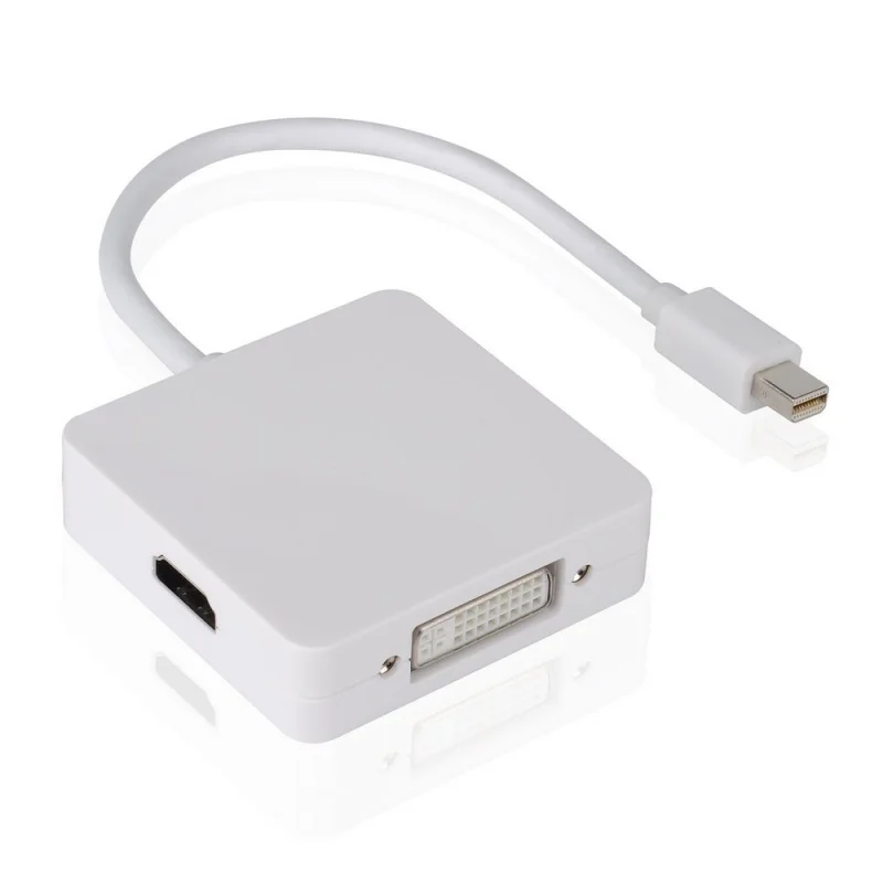 Мини-Дисплей Порт Thunderbolt HDMI/DVI/VGA 3 в 1 Mac Pro порт дисплея кабель адаптер преобразования для Apple MacBook Air