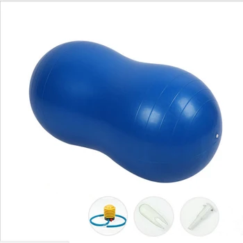 

Sports Yoga Ball Thickened Explosion-proof Capsule Ball with Pump Inflatable Peanut Massage Ball Environmental Protection PVC
