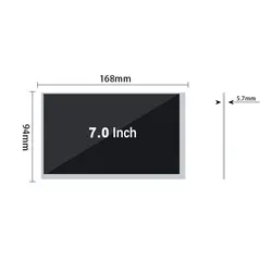Monitor do lcd de 7 polegadas do pixel do computador portátil 1920 1080, relação alta do monitor ttl do caderno da definição do brilho 800*480