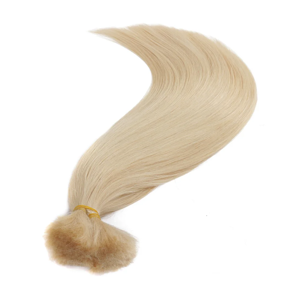 Straight Bulk Human Hair For Braiding Bundles 100g No Wefts 100% Natural Russia Remy Bulk Human Hair Extensions human hair extensions