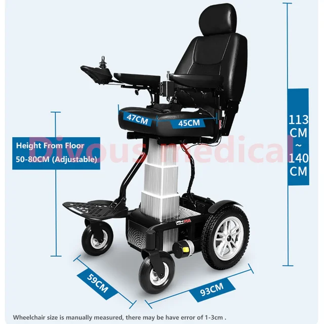 Free Shipping New Product High Quality Smart Electric Power Wheelchair Intelligent Mobility Scooter 4