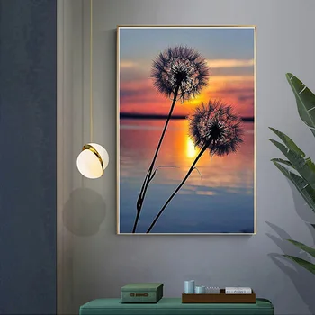 

Dandelion Hall Sofa Bedroom Decorative Painting Background Wall Canvas Painting