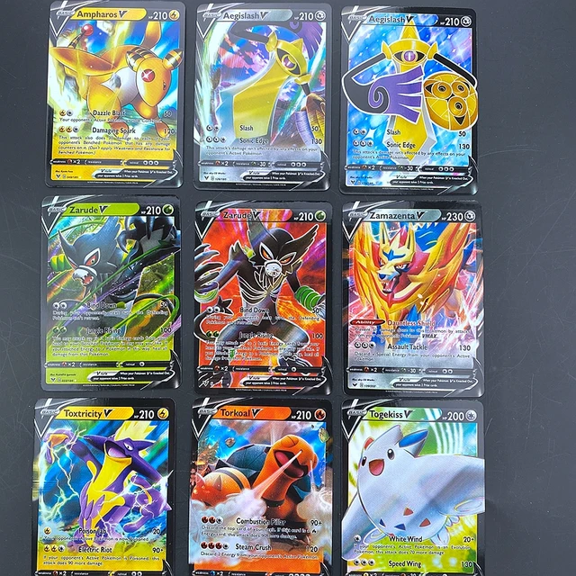 Kit Com 20 Cartas Pokemon Card Gx/Ex/VMAX/VBrilhantes - Takara