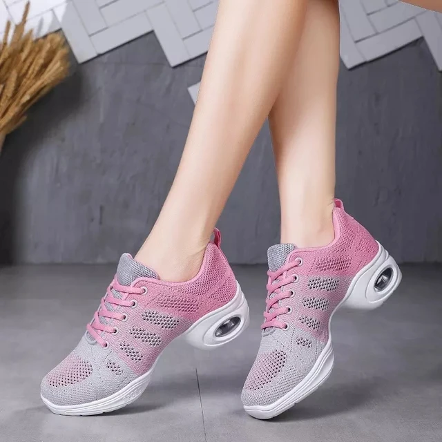 De Baile Latino Mujer Sneakers Women Outdoor Comfort Ballroom Dance Shoes Modern Female Soft Bottom Cushion Women Shoes - Shoes - AliExpress