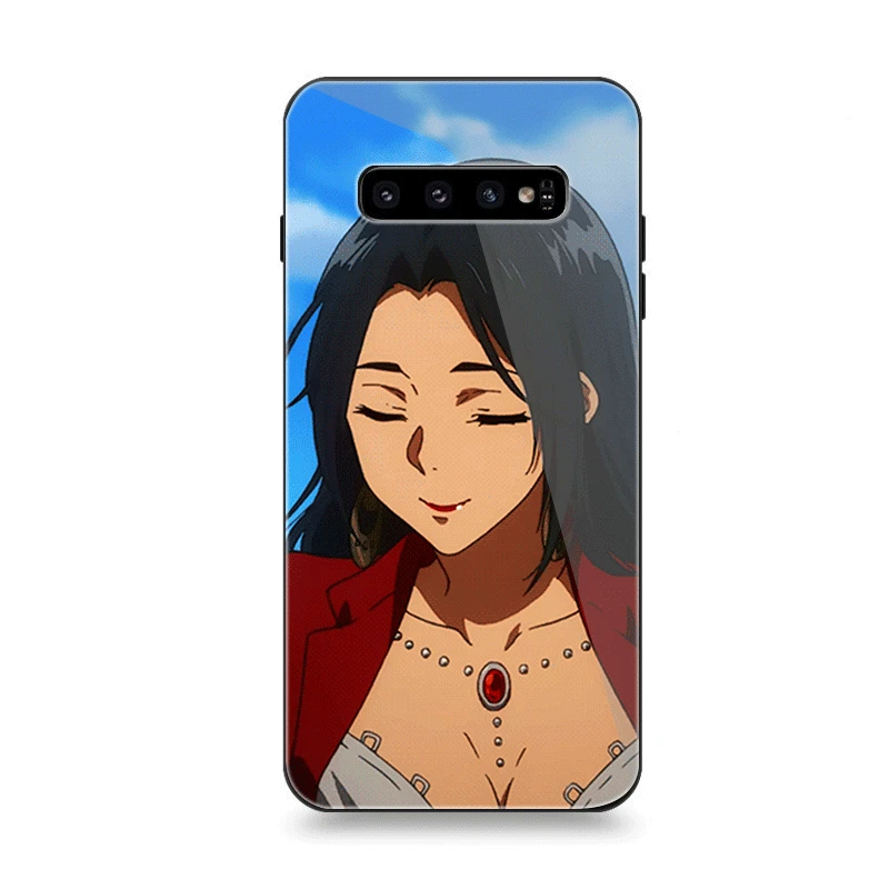 Чехол Стекло для samsung A70 A50 A30 A40 A20 A60 A10 S7 край S8 S9 S10 Plus Note 8 9 крышка Cattleya Бодлер фиолетовый Evergarden