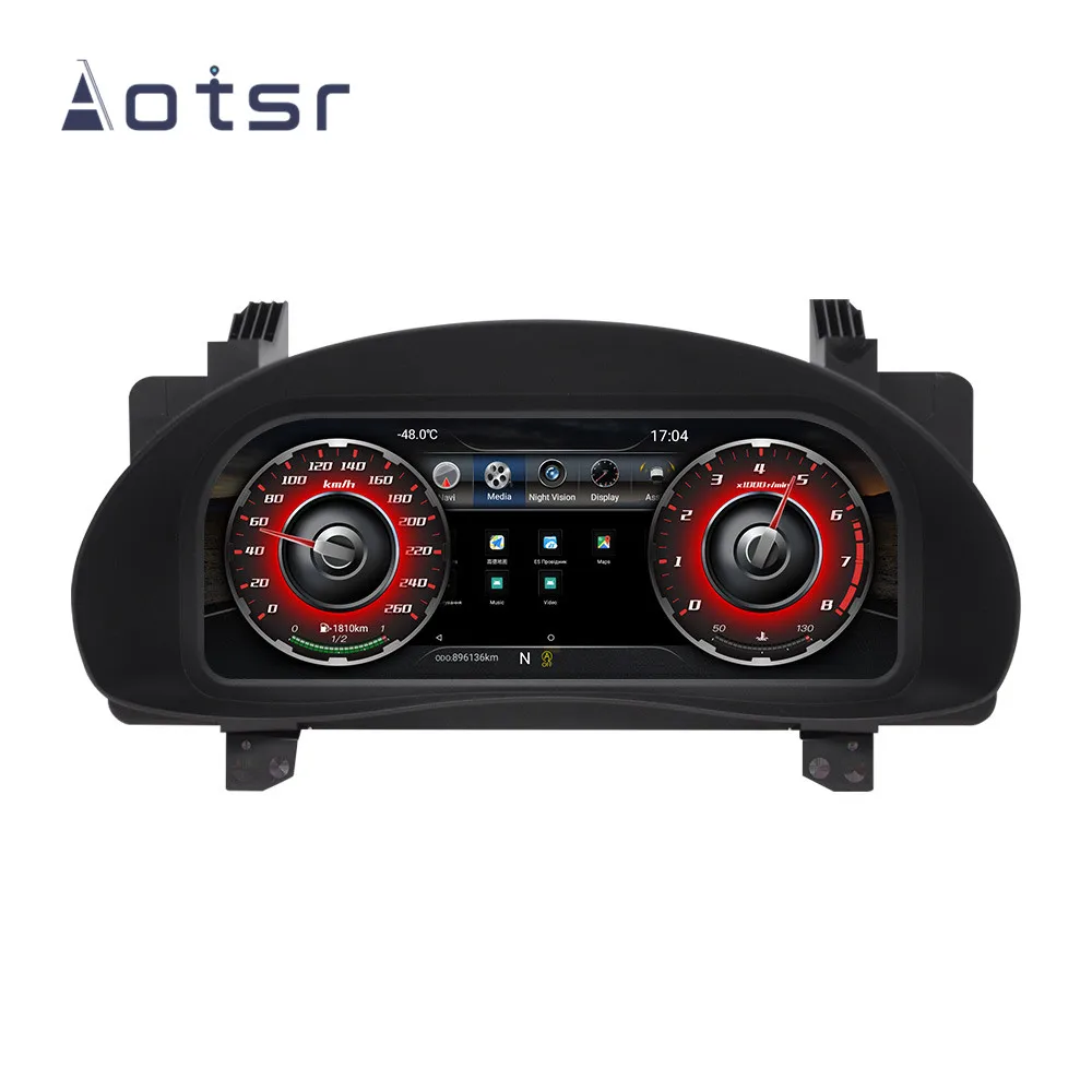 Android 9.0 For Toyota Corolla 2014 2015 2016 2017 Full LCD instrument Dashboard panel assembly car navigation Multimedia Player