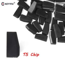 KEYYOU-Chip transpondedor de T5-20 5x 10x 20x 50x, Chip Cloneable T5 de carbono en blanco para llave de coche