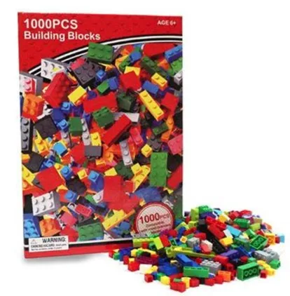 1000 шт. строительные блоки город DIY конструктора объемные модели Фигурки