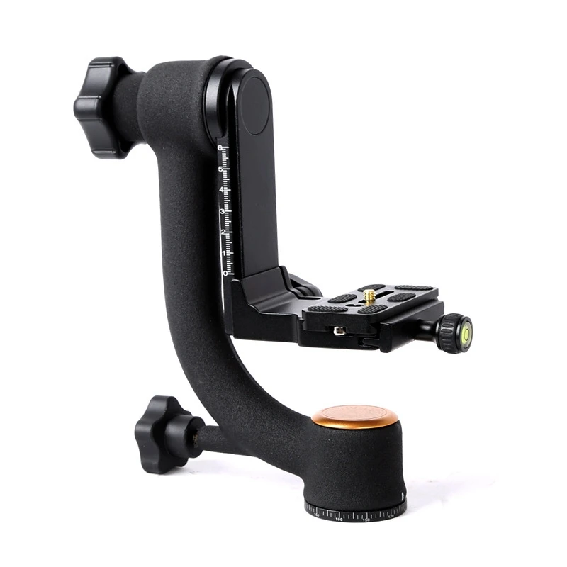 Лидер продаж-профессиональная головка штатива для камеры Gimbal для телеобъектива с большой нагрузкой 1/4 винтом диаметром 48 мм