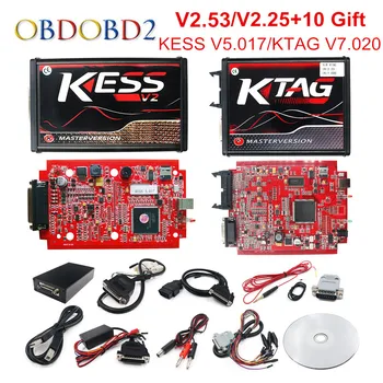 

Online V2.53 EU Red KESS V5.017 OBD2 Manager Tuning KTAG V7.020 4 LED KESS V2 5.017 BDM Frame K-TAG V2.25 Auto ECU Programmer