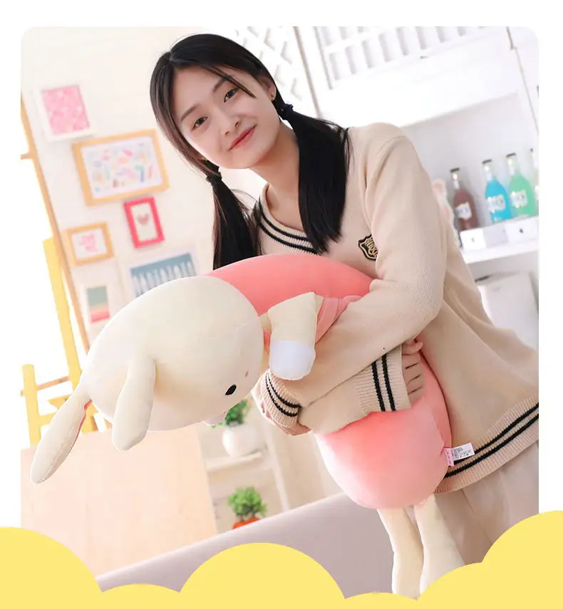 65/85 см Kawaii длинная плюшевая подушка с животными мягкая пуховая хлопковая плюшевая подушка Детские подарки Подарки для девочек