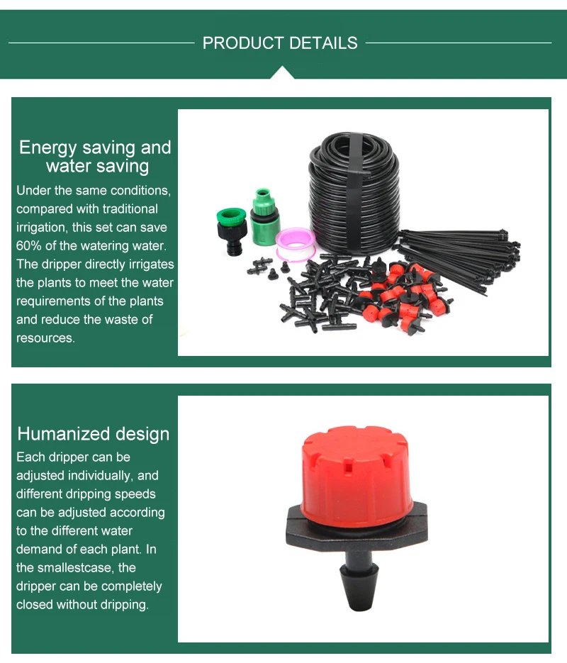 Generic 25M DIY Drip Irrigation System Automatic Watering Garden Hose