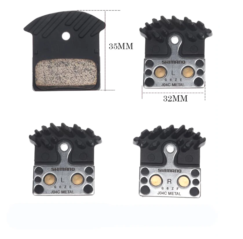 J04C ласты для охлаждения велосипеда Металлические тормозные колодки совместимы с тормозом M9000/M9020/M987/M985/M8000/M785/M7000/M675/M6000/M615