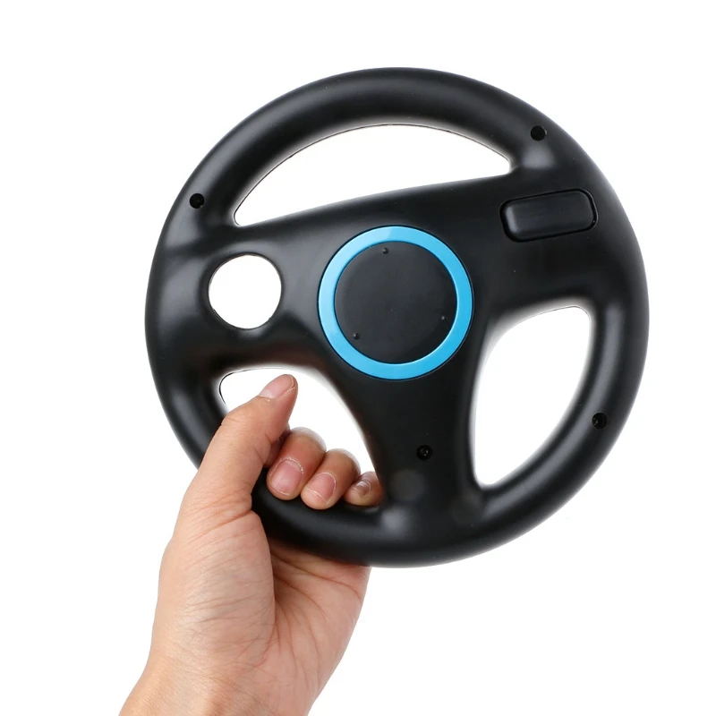 

Steering Wheel Controller Handle Holder Grip Kart Racing Game For Wii 203A