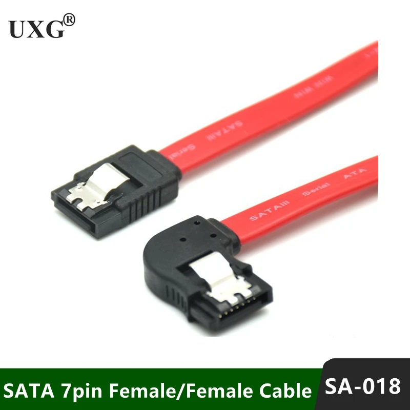 

SATA Cable 3.0 to Hard Disk Drive SSD HDD Sata 3 90 Degree Right-angle Cable for Asus MSI Gigabyte Motherboard Cable Sata 45cm
