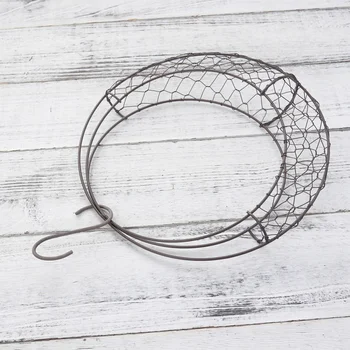 

1PCS Moon Shape Iron Wire Wreath S Shape Hanging Wedding Cafe Plant Flower Succulent Decor