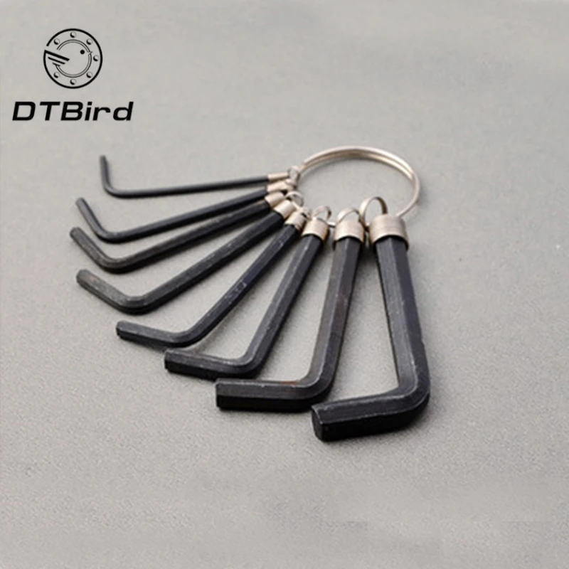 

8pcs 45 # steel processing Hexagon Hex End Allen Key Wrench Bike Bicycle Repair Set Kit Tool