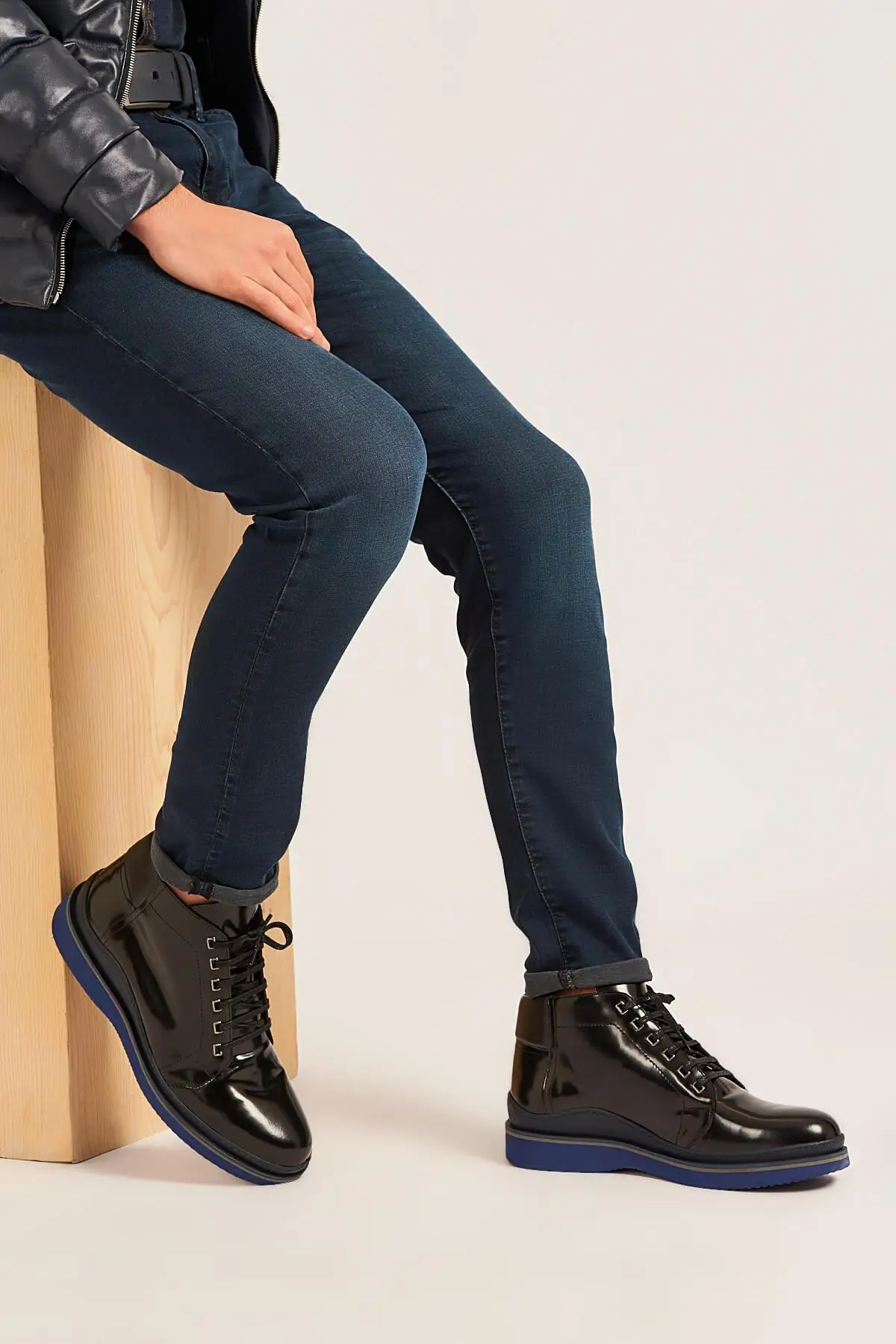 Derimod Genuine Leather Black Men 'S Boots |