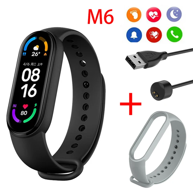 M6 Smart Bracelet Women Men Kids Heart Rate Blood Pressure Monitor Waterproof Sports Band Fitness Tracker Smartwatches 1
