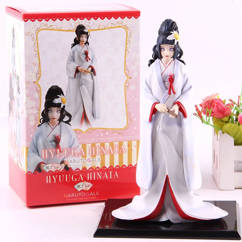 Девочки Хината Hyuga Свадьба Ver. Наруто Shippuden ПВХ Коллекция Модель игрушки хууга Хината аниме фигурки