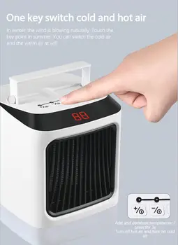 

Car Heater with Colorful Lights Ptc Aluminum Platinum Pattern Heating Sheet Cnc Intelligent Display Constant Temperature