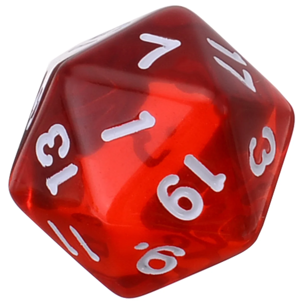 6pcs/set Twenty Sided Dice Clear Dice Set Colorful Funny Outdoor Dices For TRPG Games Dungeons & Dragons Mixed Colors