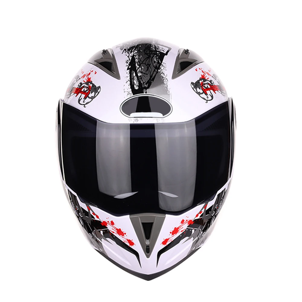 Мотоциклетный шлем флип-ап анфас Гонки двойной объектив мотокросса шлемы
