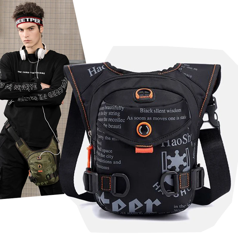 Мужская нейлоновая поясная сумка, многофункциональная тактическая мотоциклетная поясная сумка, горячая мужская сумка через плечо