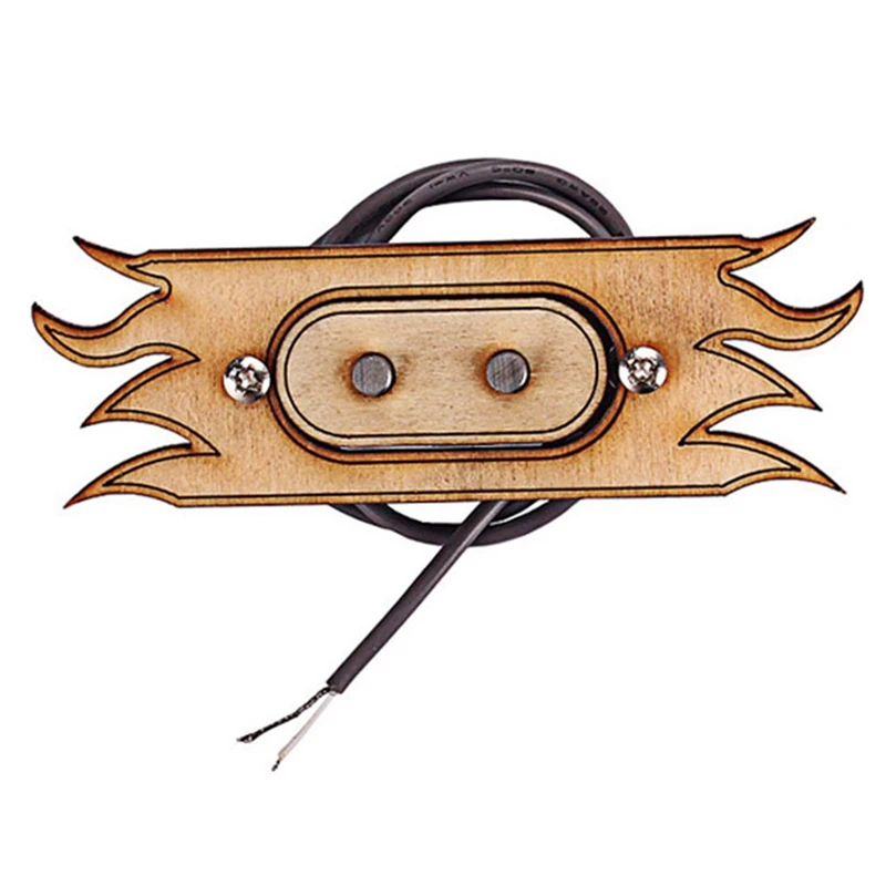 

Novelty Maple 2-String Bridge Pickup DIY for Cigar Box Guitar Replacement Parts